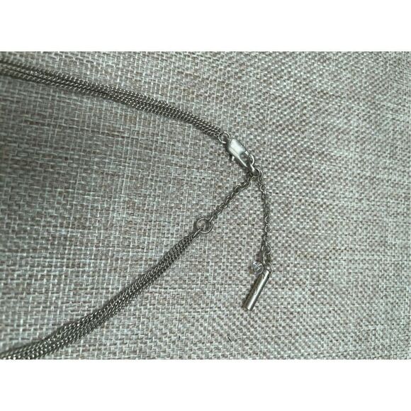 Vintage Kenneth Cole Gold Plated Necklace Double  Strand Geometric Style - Picture 5 of 11